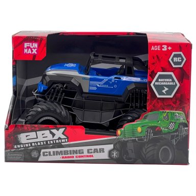 RADIO CONTROLADO MONSTER AZUL BIG WHEEL RECARGA - 7