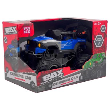 RADIO CONTROLADO MONSTER AZUL BIG WHEEL RECARGA - 8