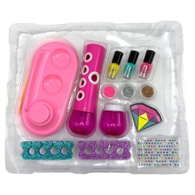 SET SALON PINTA UÑAS BRILLOS - 4