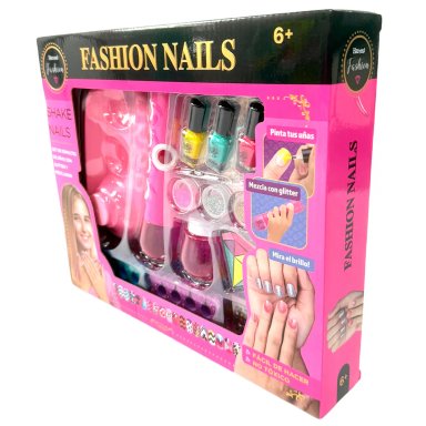 SET SALON PINTA UÑAS BRILLOS - 5