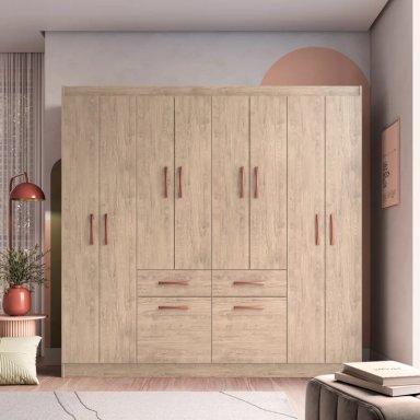 CLÓSET ALTAVISION 588008 AMARULA BEIGE 8 PUERTAS 2 CAJONES - 5