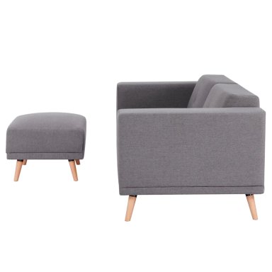 SOFÁ RIPLEY HOME MARÍA + PUFF GRIS - 3