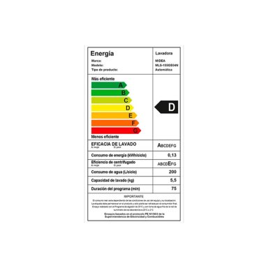 LAVADORA CARGA SUPERIOR MIDEA MLS-155GE04N 15.5KG GRAFITO - 8