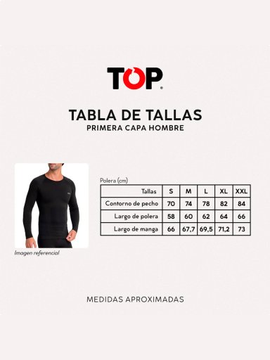 PRIMERA CAPA HOMBRE TOP NEGRO 186MCOB25C1 - 4