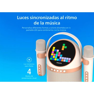 PARLANTE BLUETOOTH PHILIPS KARAOKE TAS2509WT - 6
