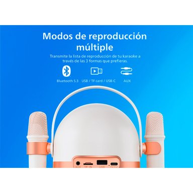 PARLANTE BLUETOOTH PHILIPS KARAOKE TAS2509WT - 8