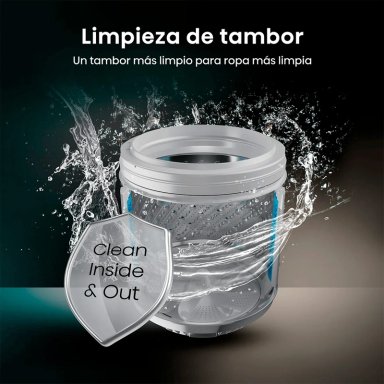 LAVADORA CARGA SUPERIOR HISENSE WT3I2123UT 21KG GRIS - 8