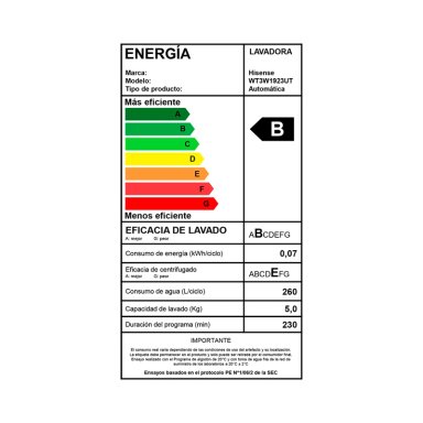 LAVADORA CARGA SUPERIOR HISENSE WT3W1923UT 19KG GRAFITO - 15
