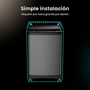 LAVADORA CARGA SUPERIOR HISENSE WT3W1923UT 19KG GRAFITO - 6