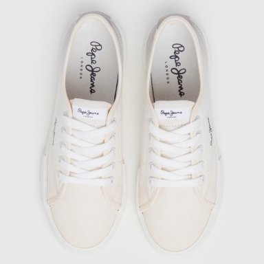 ZAPATILLAS MUJER PEPE JEANS LONDON URBANO BEIGE BRADY COLORS - 3