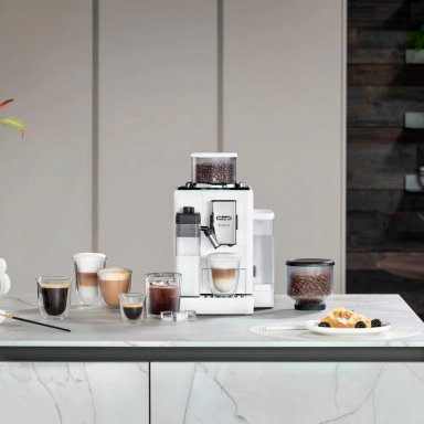 CAFETERA DELONGHI SUPER AUTOMÁTICA RIVELIA BLANCO - 5