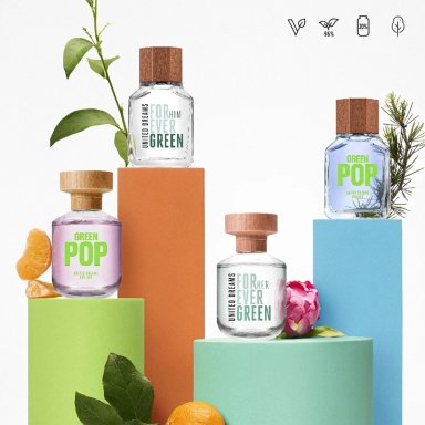 PERFUME BENETTON DREAMS GREEN POP MUJER UNITED FOR HER EDT 80 ML - 5