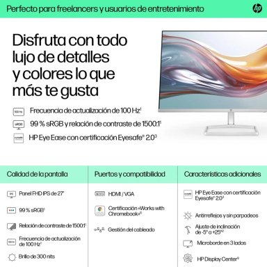 MONITOR LCD IPS HP 27 PAVILION S5 527SW - 10