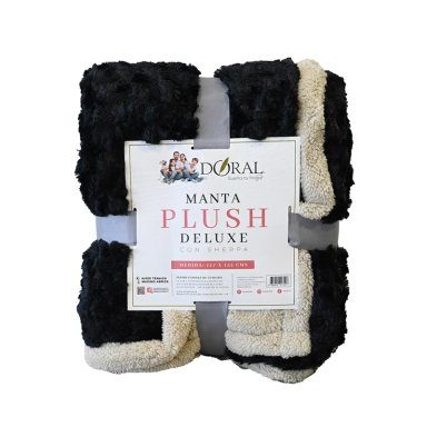 MANTA DORAL OUTBOSS DELUXE 152 X 127 CM SHERPA NEGRO - 5