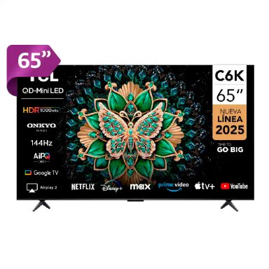 SMART TV TCL QLED MINI LED 4K UHD 65” C6K - 1