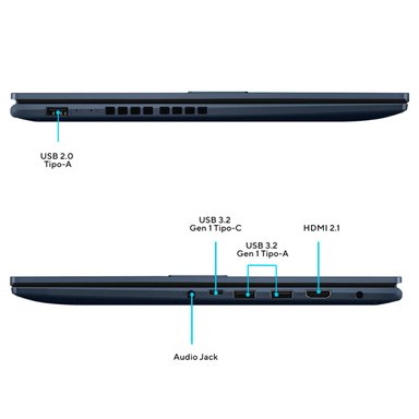 NOTEBOOK ASUS VIVOBOOK 15 X1502VA-NJ799W INTEL CORE I7 16 GB RAM 512 GB SSD 15.6" - 7