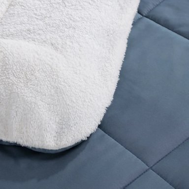 PLUMÓN ANDES CLASSIC 1.5 PLAZAS AZUL LISO - 2