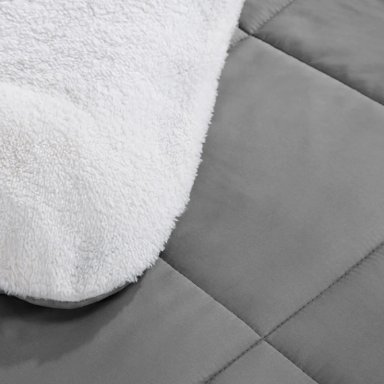 PLUMÓN ANDES CLASSIC 1.5 PLAZAS GRIS LISO - 2