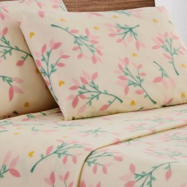 JUEGO DE SÁBANAS ANDES FLORES KING POLAR ESTAMPADA - 1