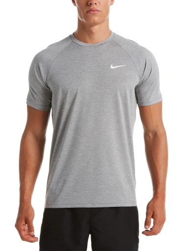 POLERA HOMBRE NIKE NESSA589-090 GRIS MANGA CORTA HYDROGUARD - 1
