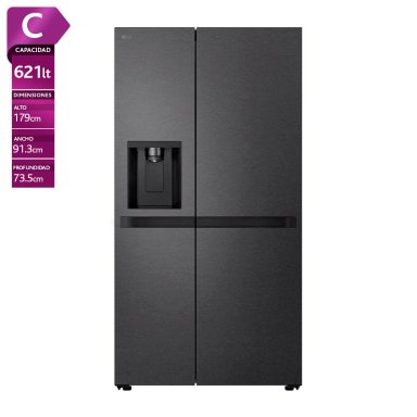 REFRIGERADOR SIDE BY SIDE LG GS66SPM 638L NO FROST GRAFITO - 1