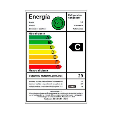 REFRIGERADOR SIDE BY SIDE LG GS66SPM 638L NO FROST GRAFITO - 10