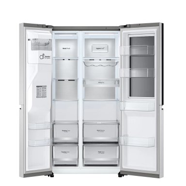 REFRIGERADOR SIDE BY SIDE LG GS66SXNC 635L NO FROST PLATA - 6