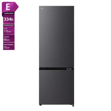 REFRIGERADOR BOTTOM FREEZER LG GB34BPM 335L NO FROST GRAFITO - 1