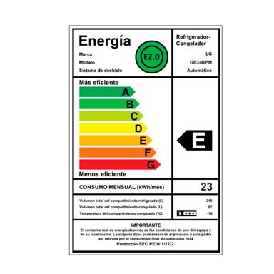 REFRIGERADOR BOTTOM FREEZER LG GB34BPM 335L NO FROST GRAFITO - 9