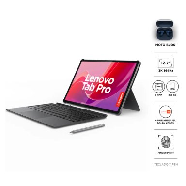 TABLET LENOVO IDEA TAB PRO 12.7 256 GB 144HZ + MOTO BUDS + TECLADO + LÁPIZ - 1