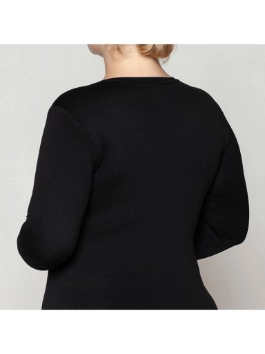 CAMISETA MANGA LARGA MUJER MONARCH ESENCIAL ACANALADO BASIC - 6