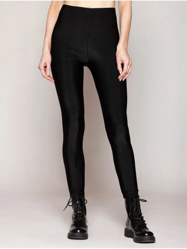 LEGGINS MUJER MONARCH NEGRO SATINADO - 1