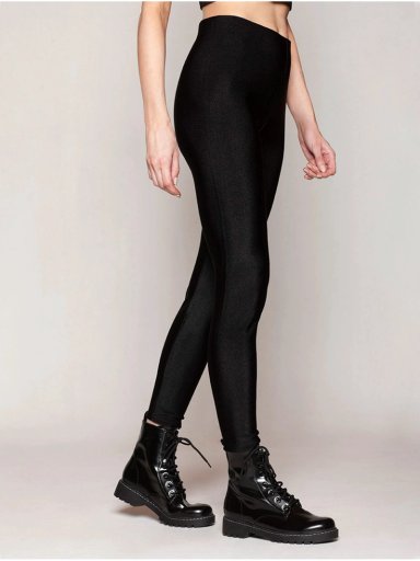 LEGGINS MUJER MONARCH NEGRO SATINADO - 2