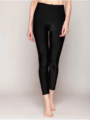 LEGGINS MUJER MONARCH NEGRO SATINADO - 8