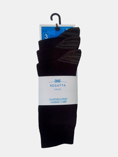 PACK X3 CALCETINES ALGODÓN HOMBRE REGATTA - 3