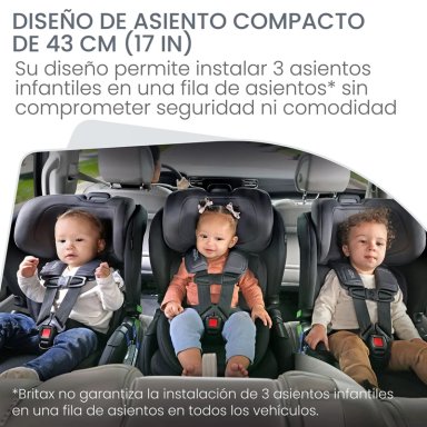 SILLA DE AUTO BRITAX POPLAR NEGRO CONVERTIBLE STONE ONYX - 7