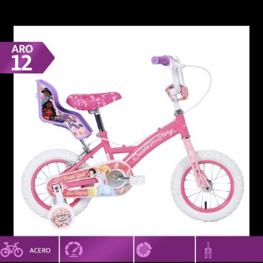 BICICLETA INFANTIL DISNEY PRINCESS ARO 12 - 1