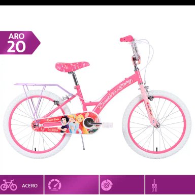 BICICLETA INFANTIL DISNEY PRINCESS ARO 20 - 1