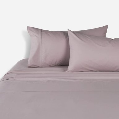 JUEGO DE SÁBANAS ROSEN KING 200 HILOS ALGODÓN MALVA LISO - 3