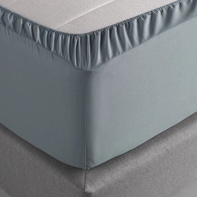 JUEGO DE SÁBANAS ROSEN 2 PLAZAS 200 HILOS ALGODÓN VERDE LISO - 4