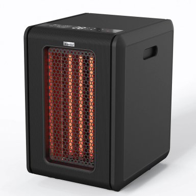 ESTUFA ELÉCTRICA KENDAL INFRARROJA GOLDEN TUBE NEGRO - 2
