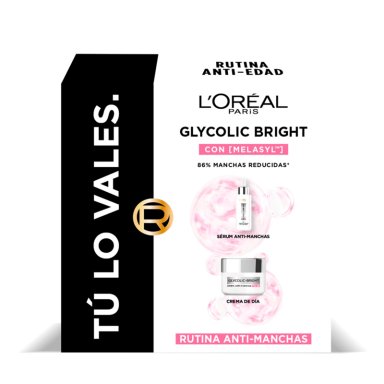 PACK LOREAL SÉRUM GLYCOLIC BRIGHT SERUM 30 ML + CREMA 80 ML - 1