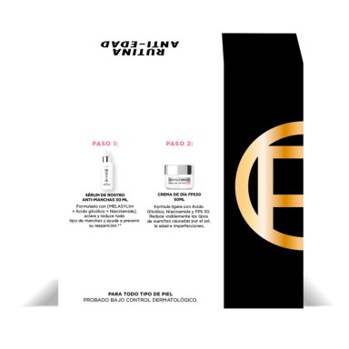 PACK LOREAL SÉRUM GLYCOLIC BRIGHT SERUM 30 ML + CREMA 80 ML - 3