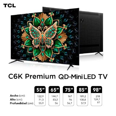 SMART TV TCL QLED MINI LED 4K UHD 55” 55C6K - 15