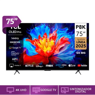 SMART TV TCL QLED 4K UHD 75” 75P8K - 1