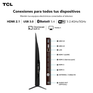 SMART TV TCL QLED 4K UHD 75” 75P8K - 10