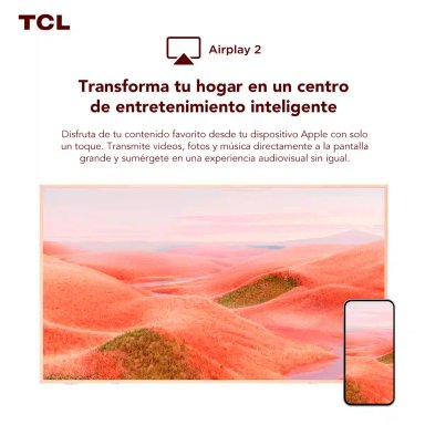 SMART TV ART TCL QLED 4K UHD 85” 85A300 PRO + SOUNDBAR + SUBWOOFER - 12