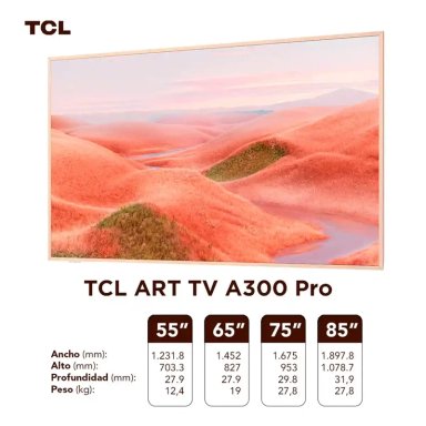 SMART TV ART TCL QLED 4K UHD 85” 85A300 PRO + SOUNDBAR + SUBWOOFER - 14