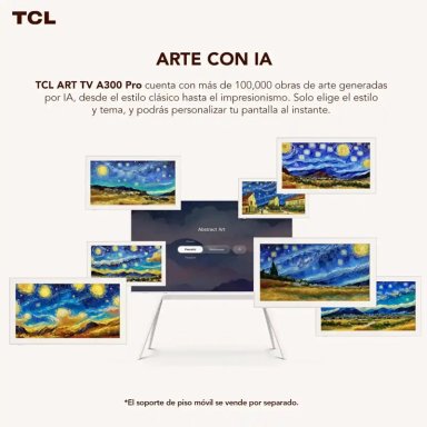 SMART TV ART TCL QLED 4K UHD 85” 85A300 PRO + SOUNDBAR + SUBWOOFER - 4