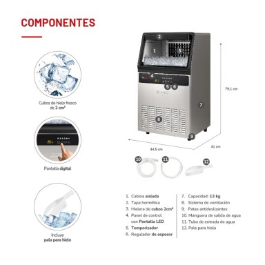 MÁQUINA HIELO THOMAS TH-IM45KI 45KG - 5